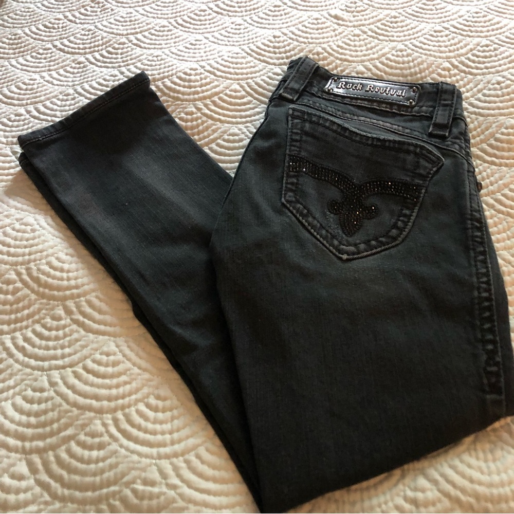 Rock Revival Amy Buckle skinny jeans size 28 short